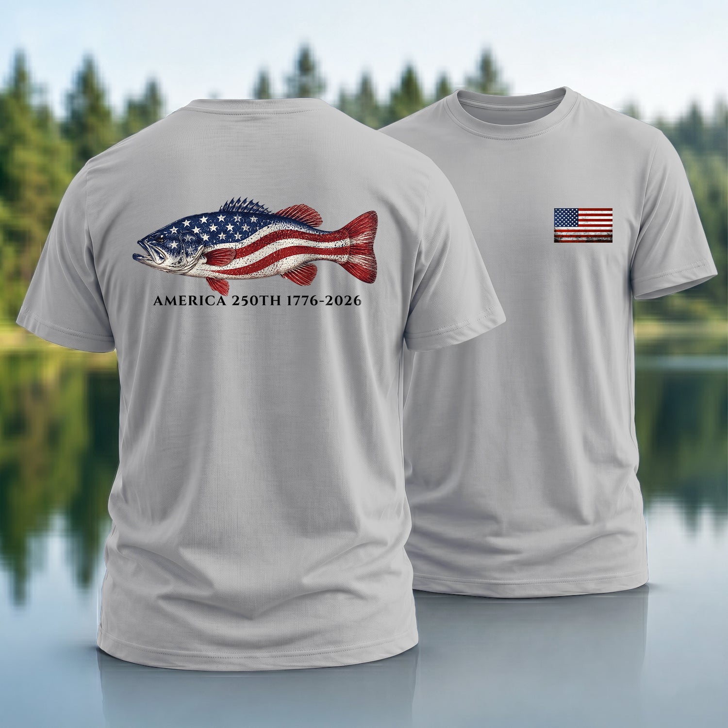 250th Bass Flag T-shirt