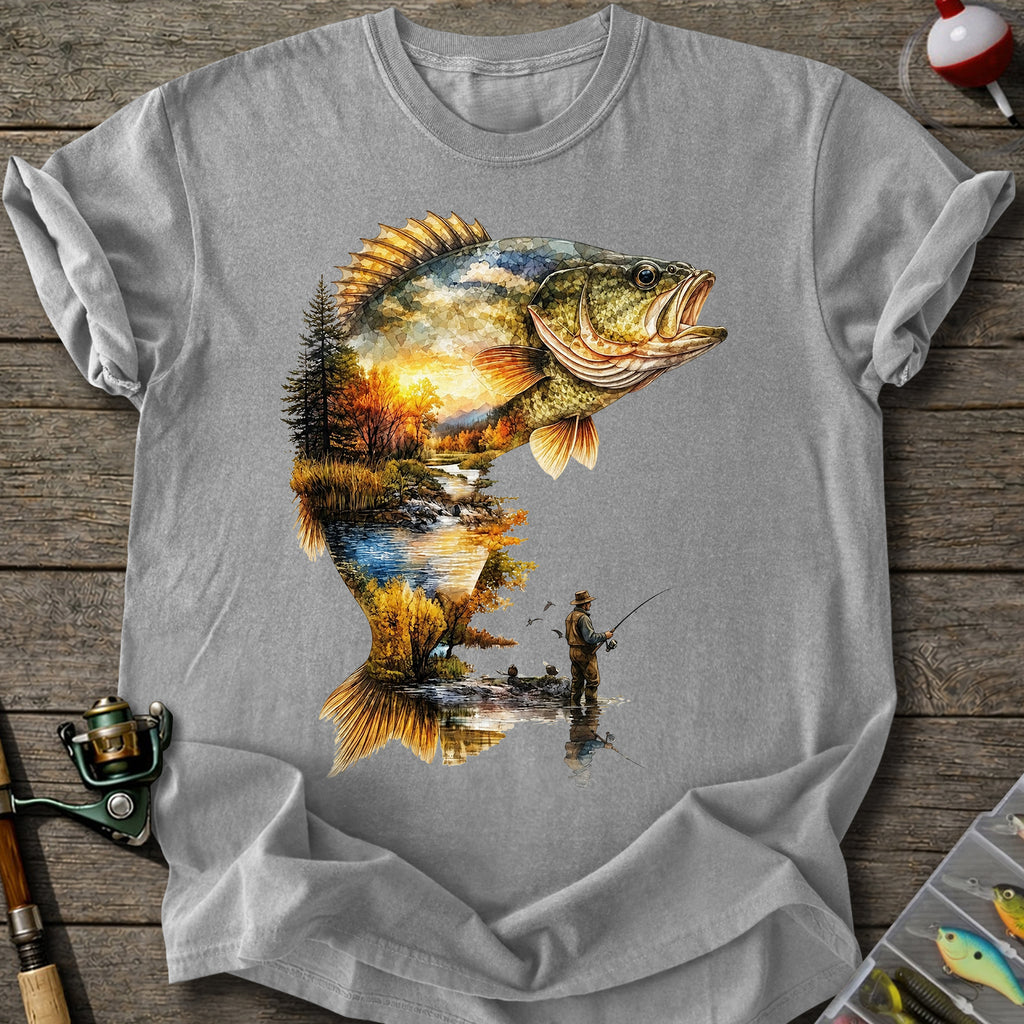 Autumn Bass Fishing T-Shirt