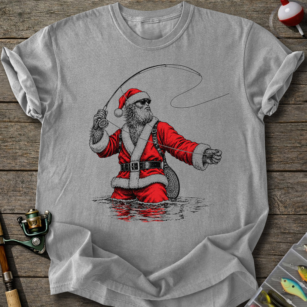Santa Fly Fishing T-Shirt
