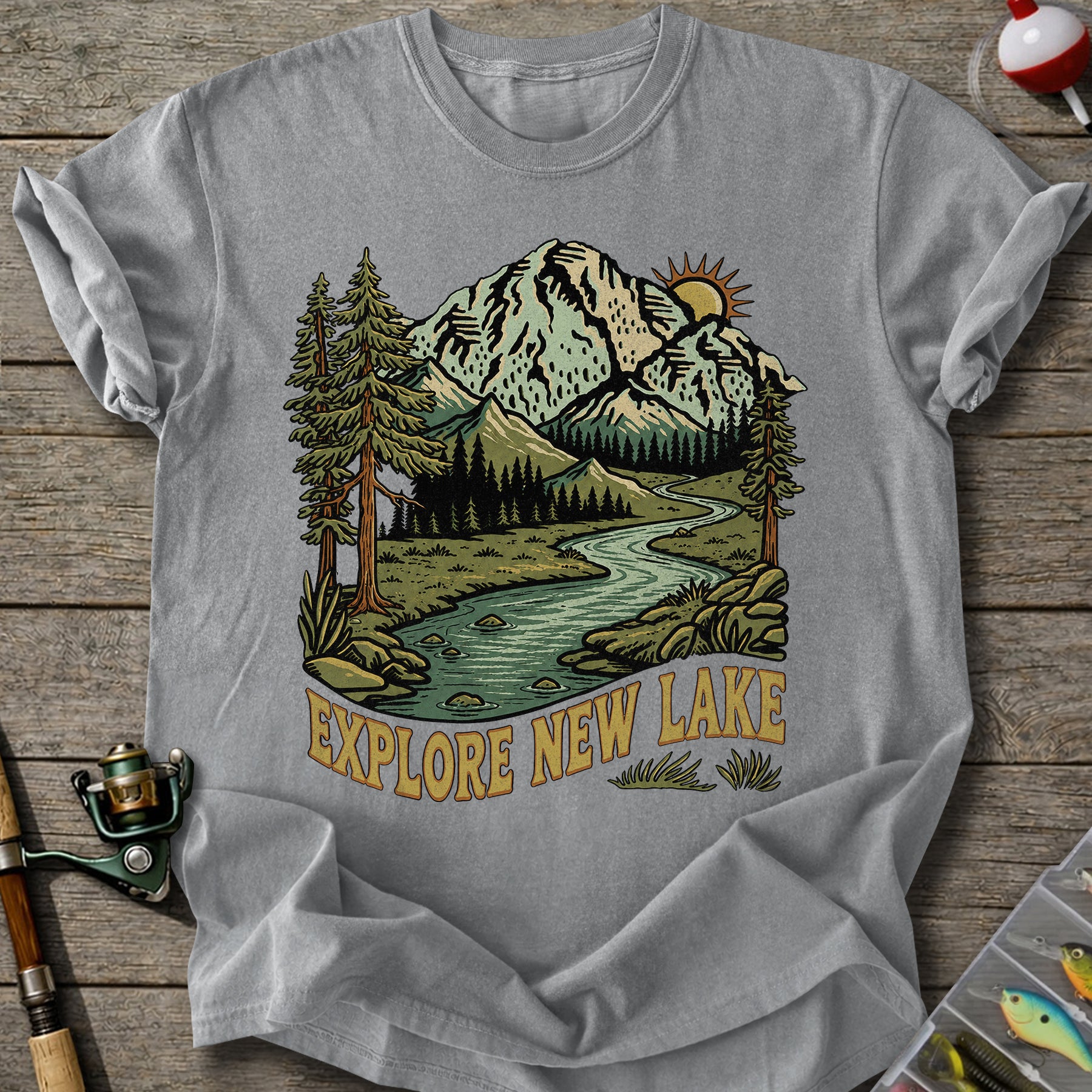 Explore New Lake T-shirt