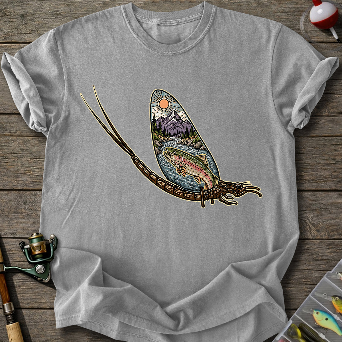 Mayfly River Trout T-Shirt