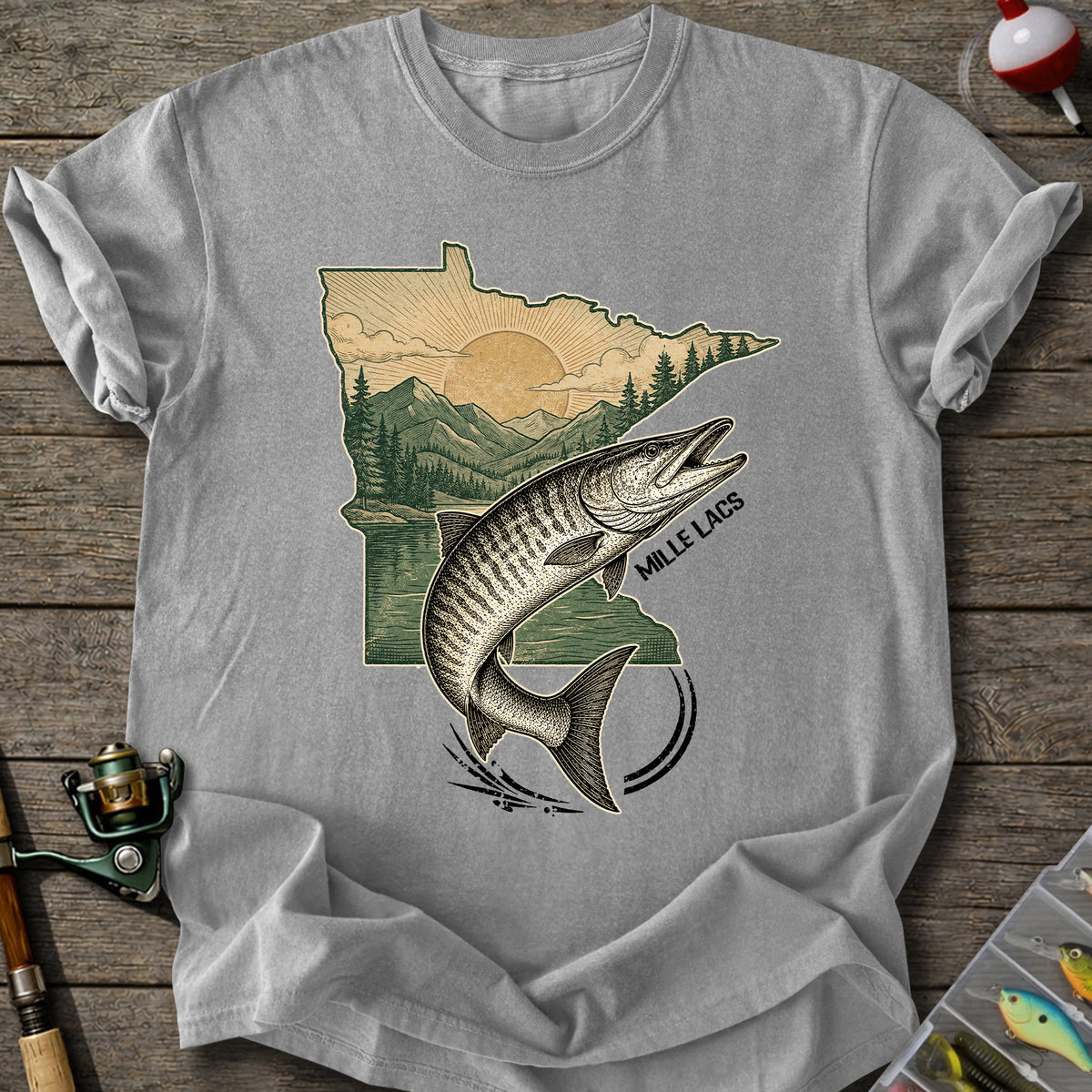 Mille Lacs Fishing T-Shirt
