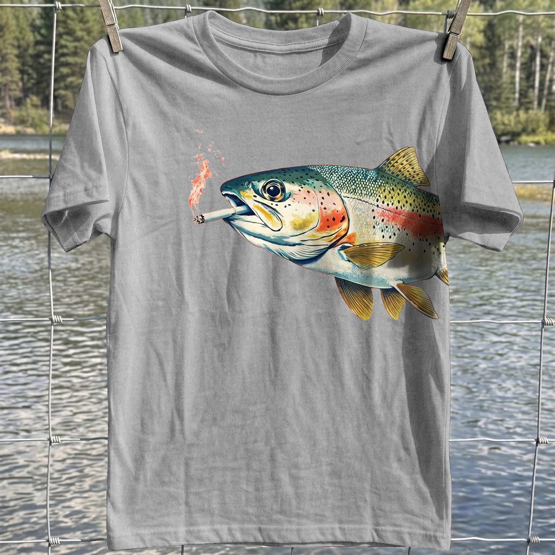 Smoking Trout T-shirt