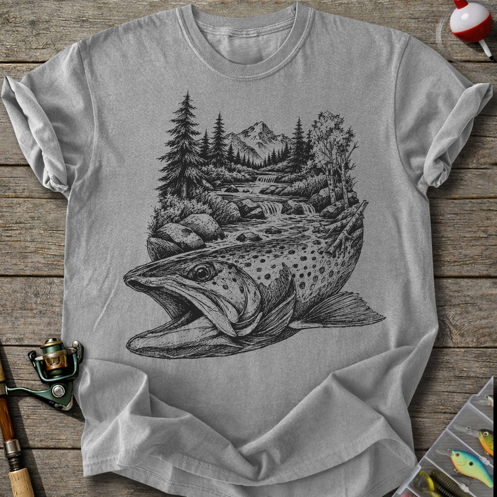 River Trout Fishing T Shirt