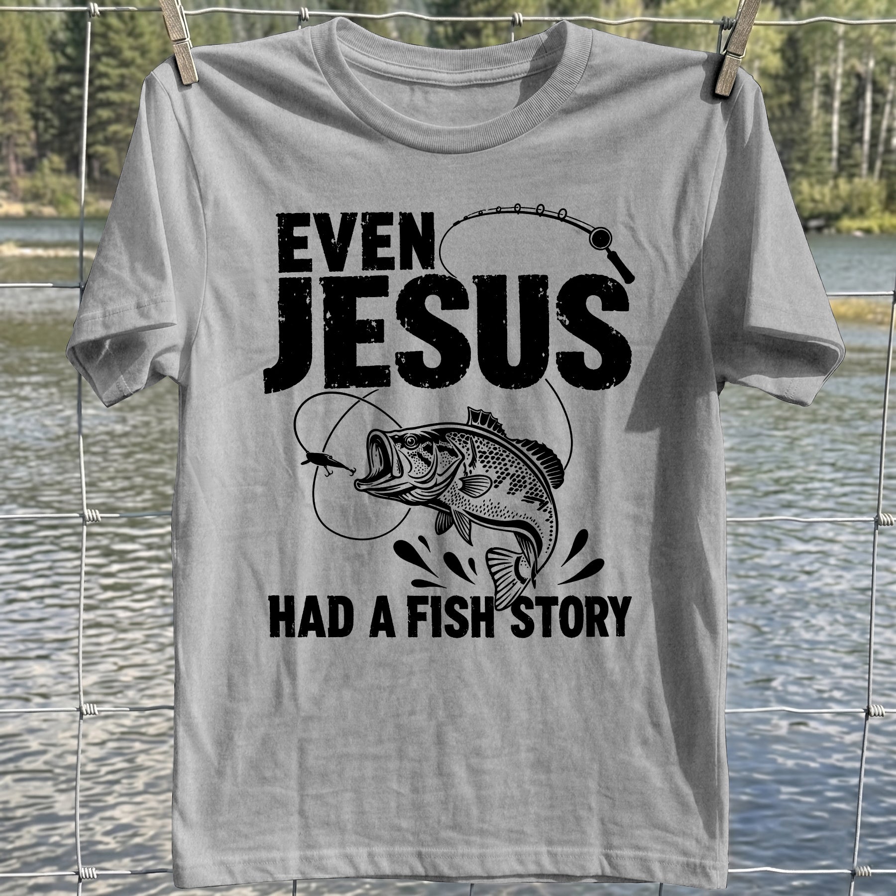 Jesus Fish Story T-shirt