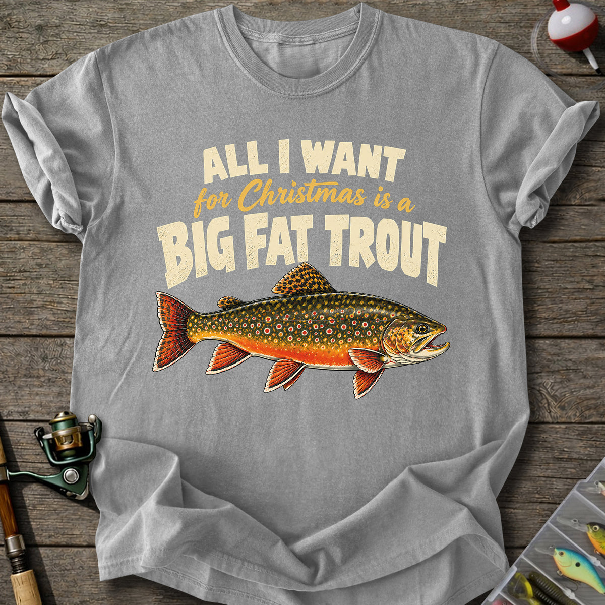 Big Trout Christmas T-Shirt