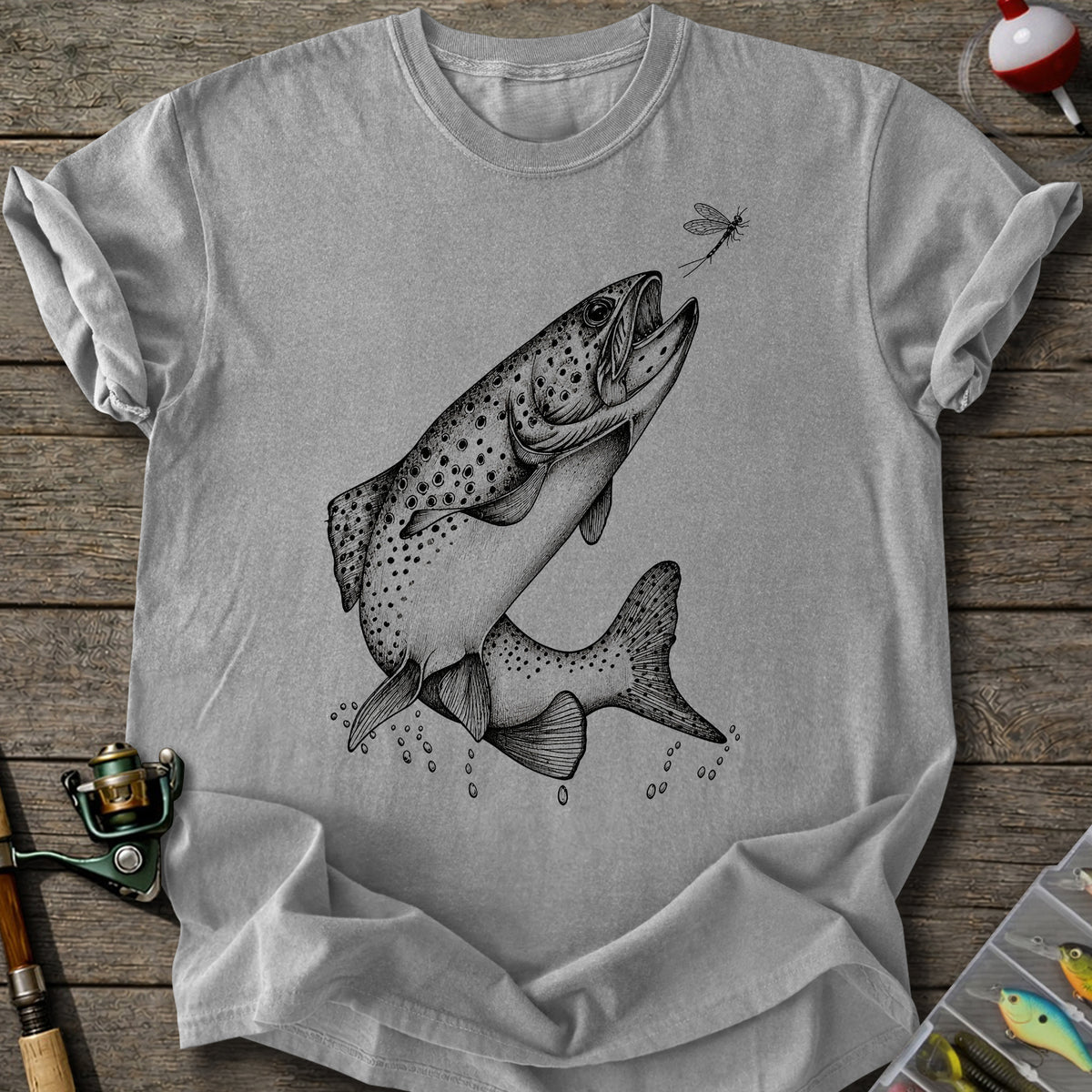 Rising Brown Trout T-Shirt