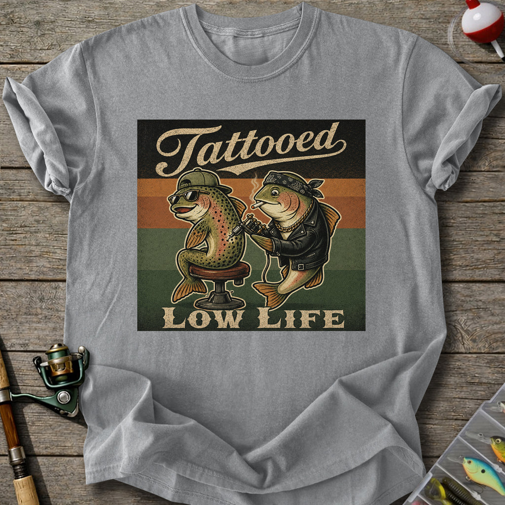 Retro Tattoo Fish T-shirt