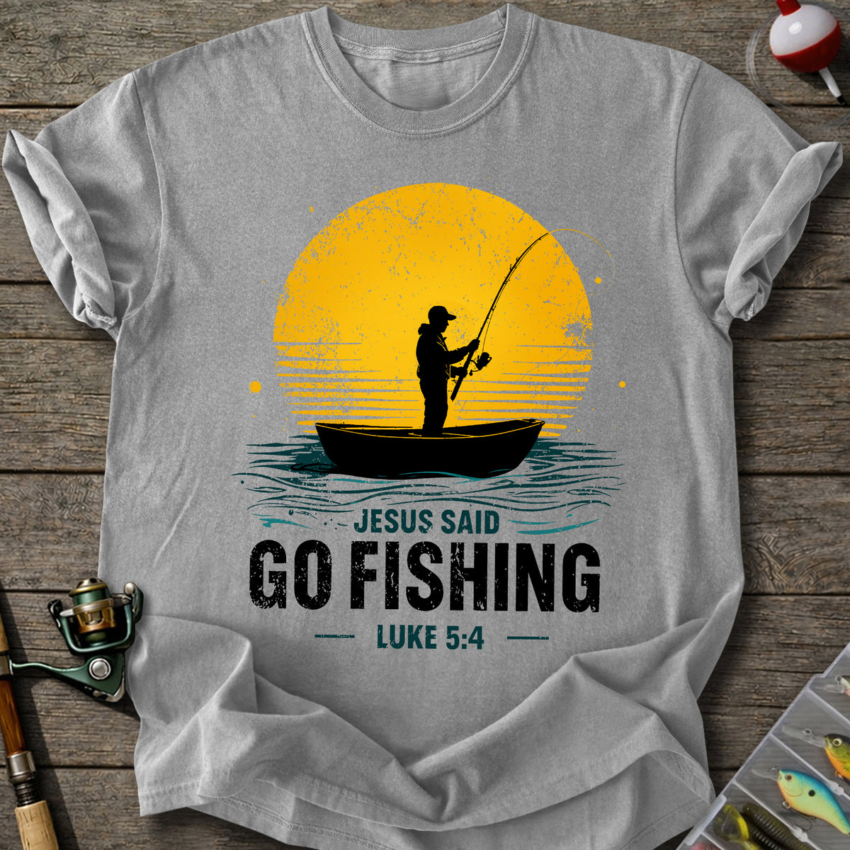 Jesus Go Fishing T-Shirt