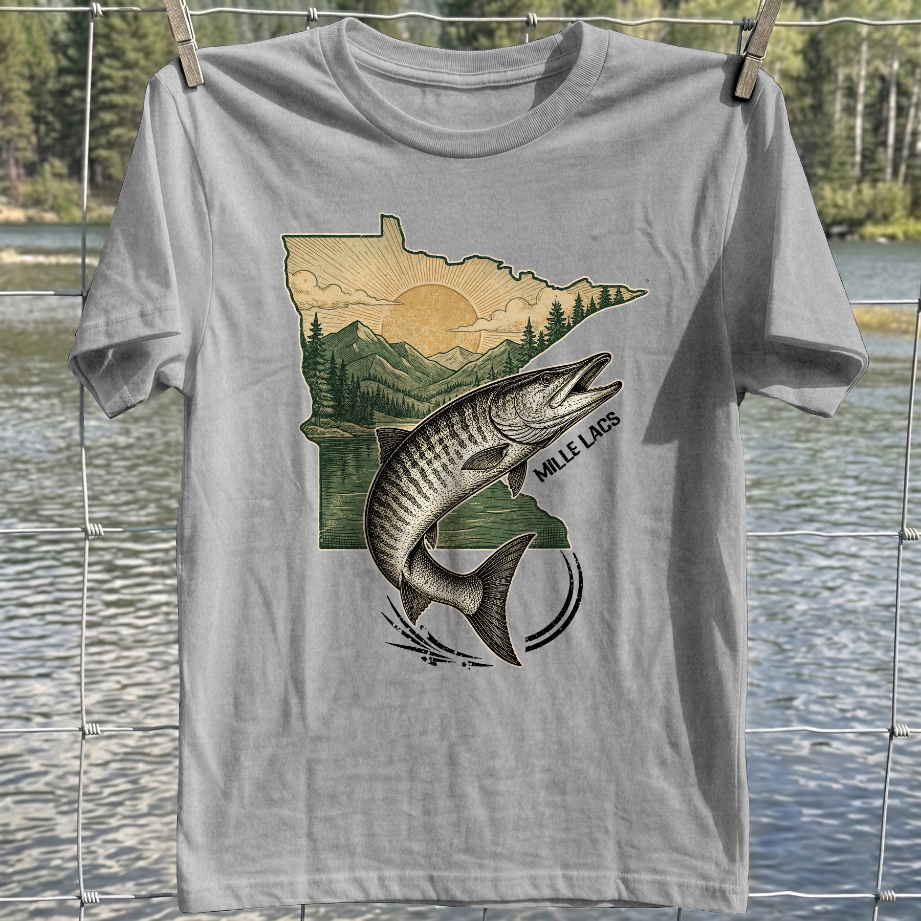 Mille Lacs Fishing T-Shirt
