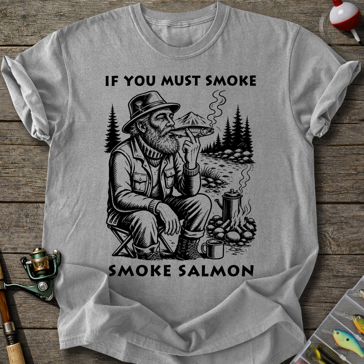 Smoking Salmon T-Shirt
