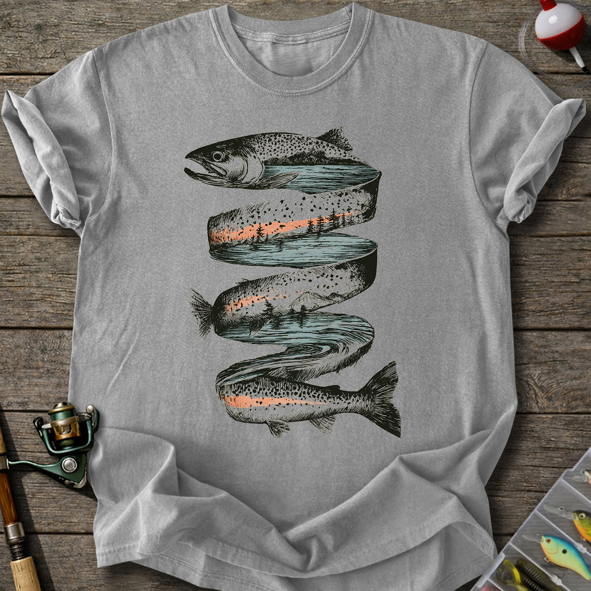 Ribbon Trout T-Shirt
