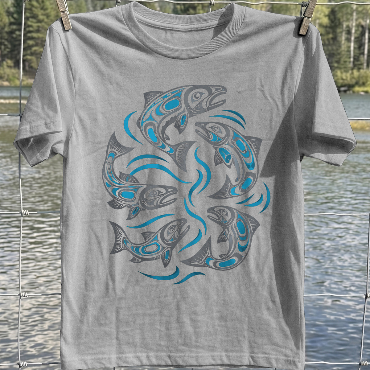 Tribal Salmon T-Shirt