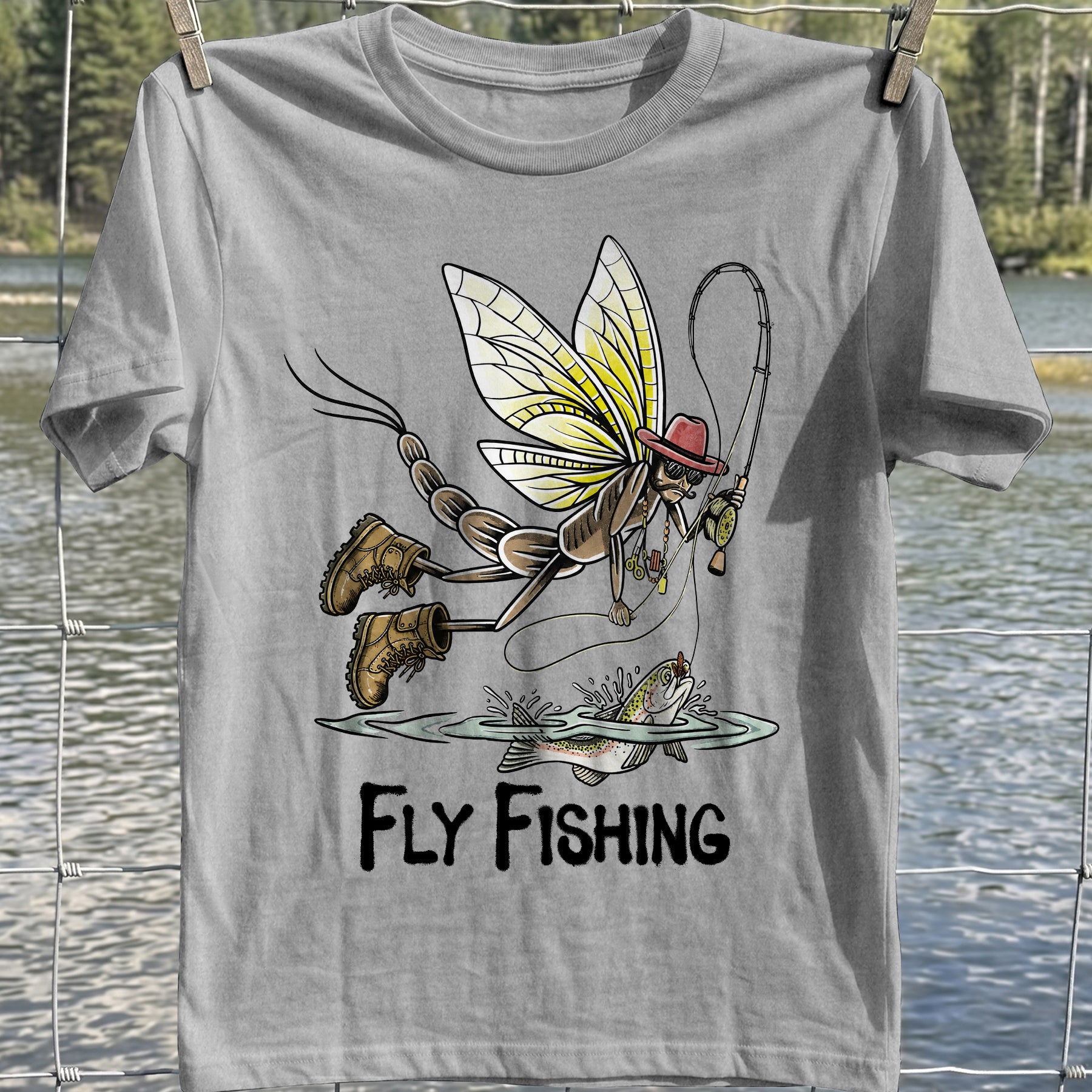 Mayfly Fly Fishing T-Shirt