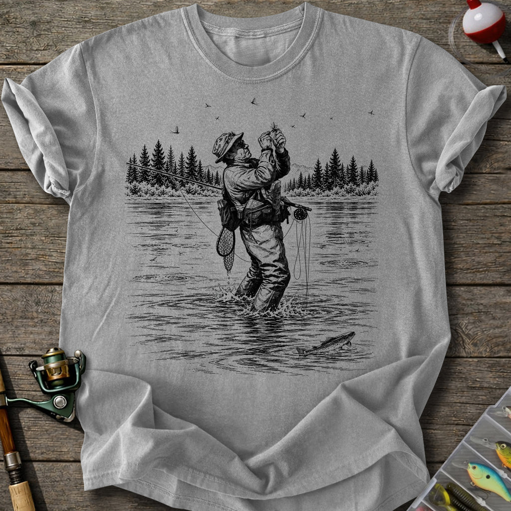 River Fly Fishing T-Shirt