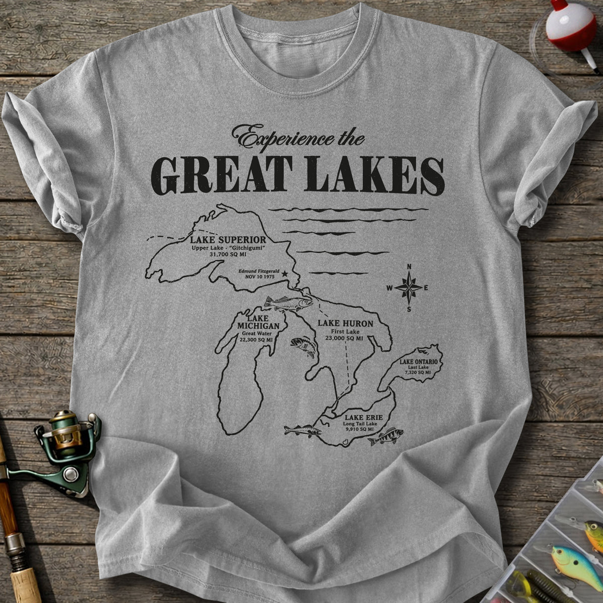 Great Lakes Fishing T-Shirt