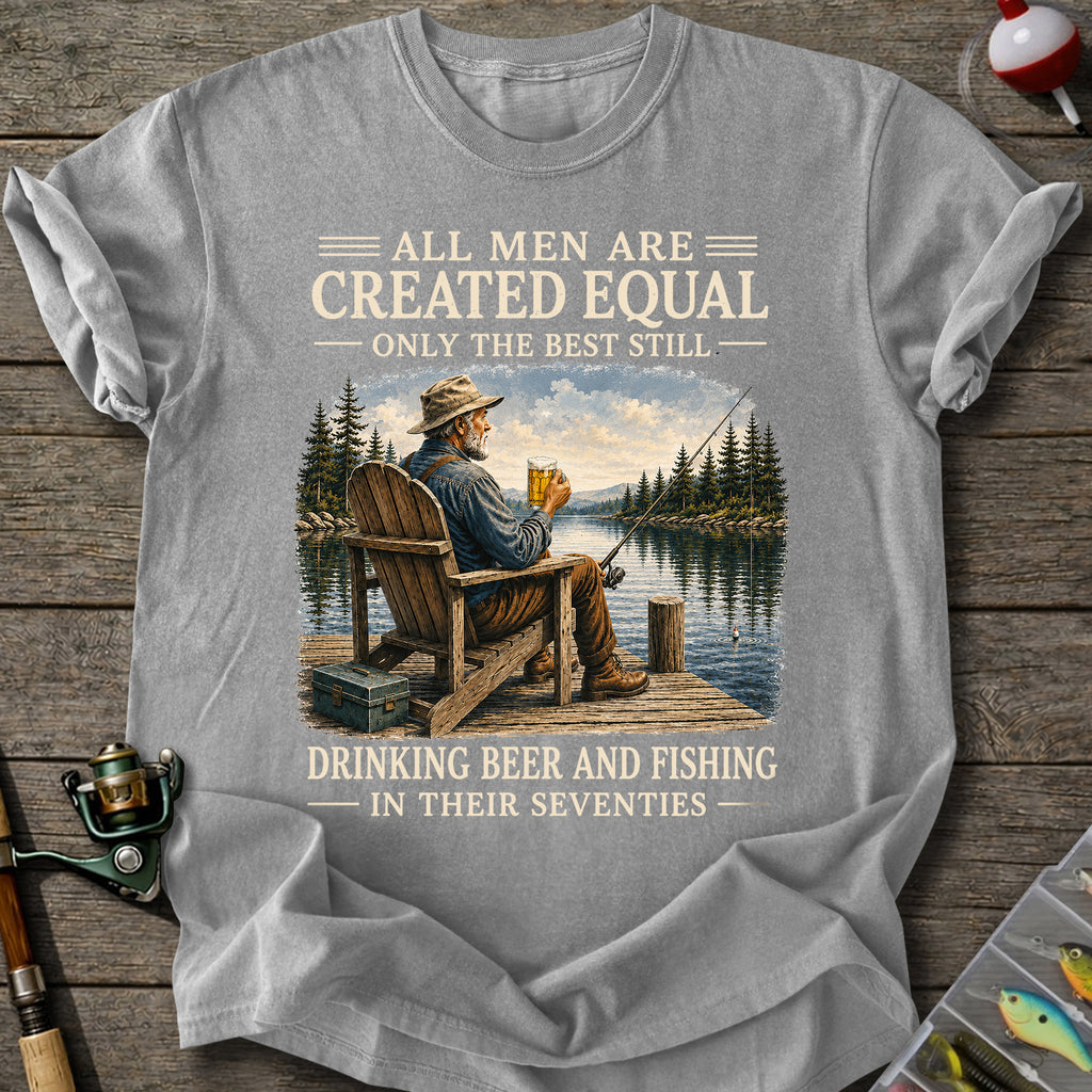 Beer Fishing Seventies T-Shirt