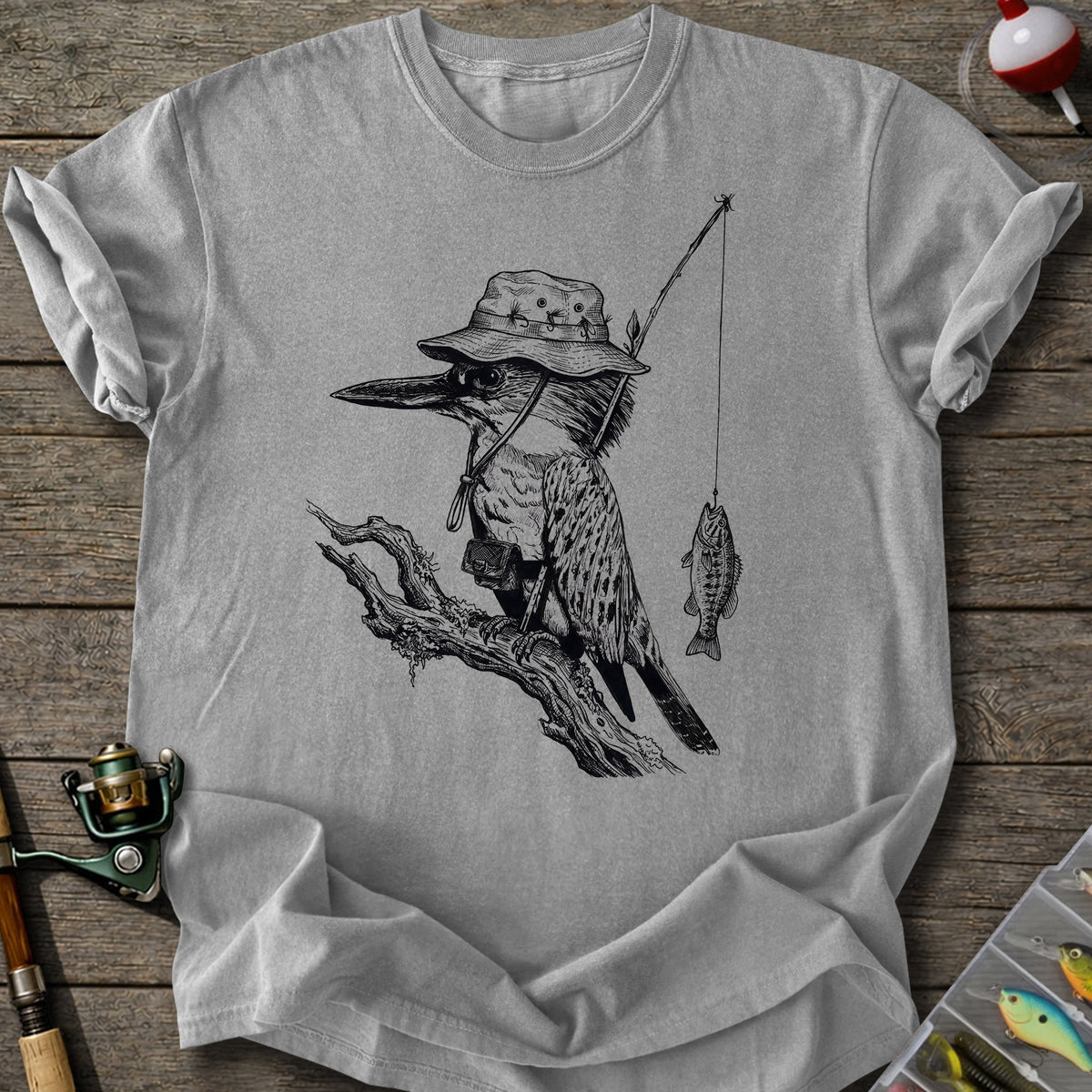 Fishing Bird T-Shirt