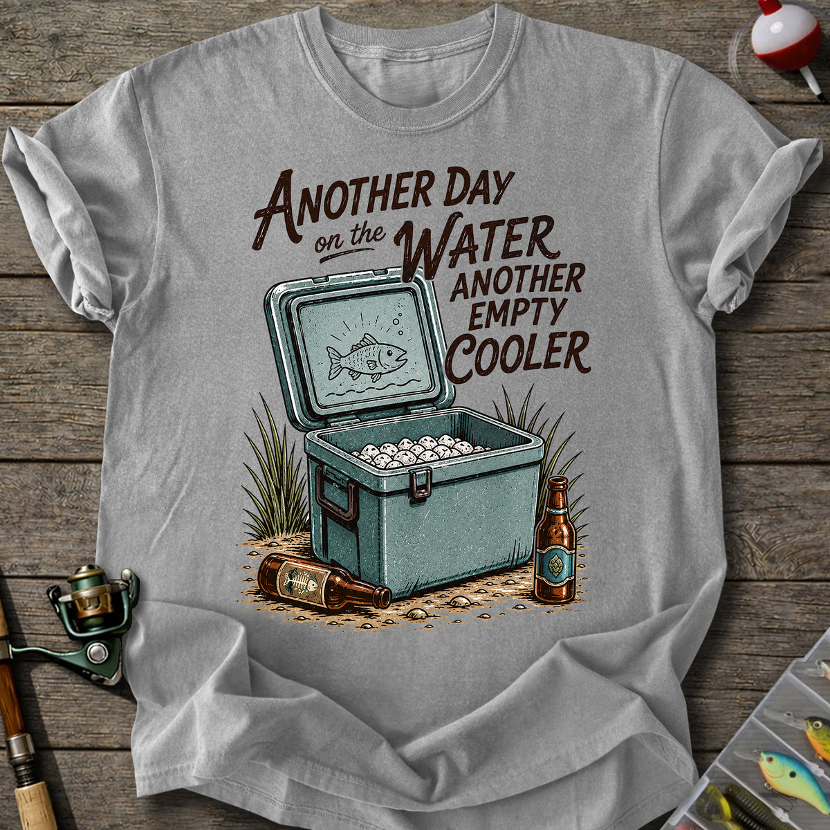 Empty Cooler Fishing T-shirt