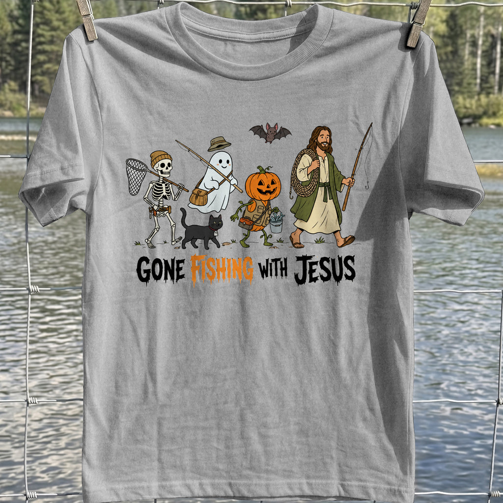 Gone Fishing With Jesus T-Shirt