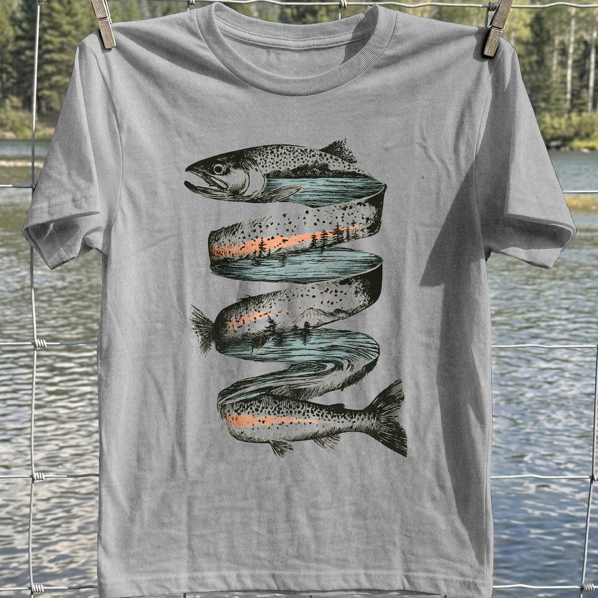 Ribbon Trout T-Shirt