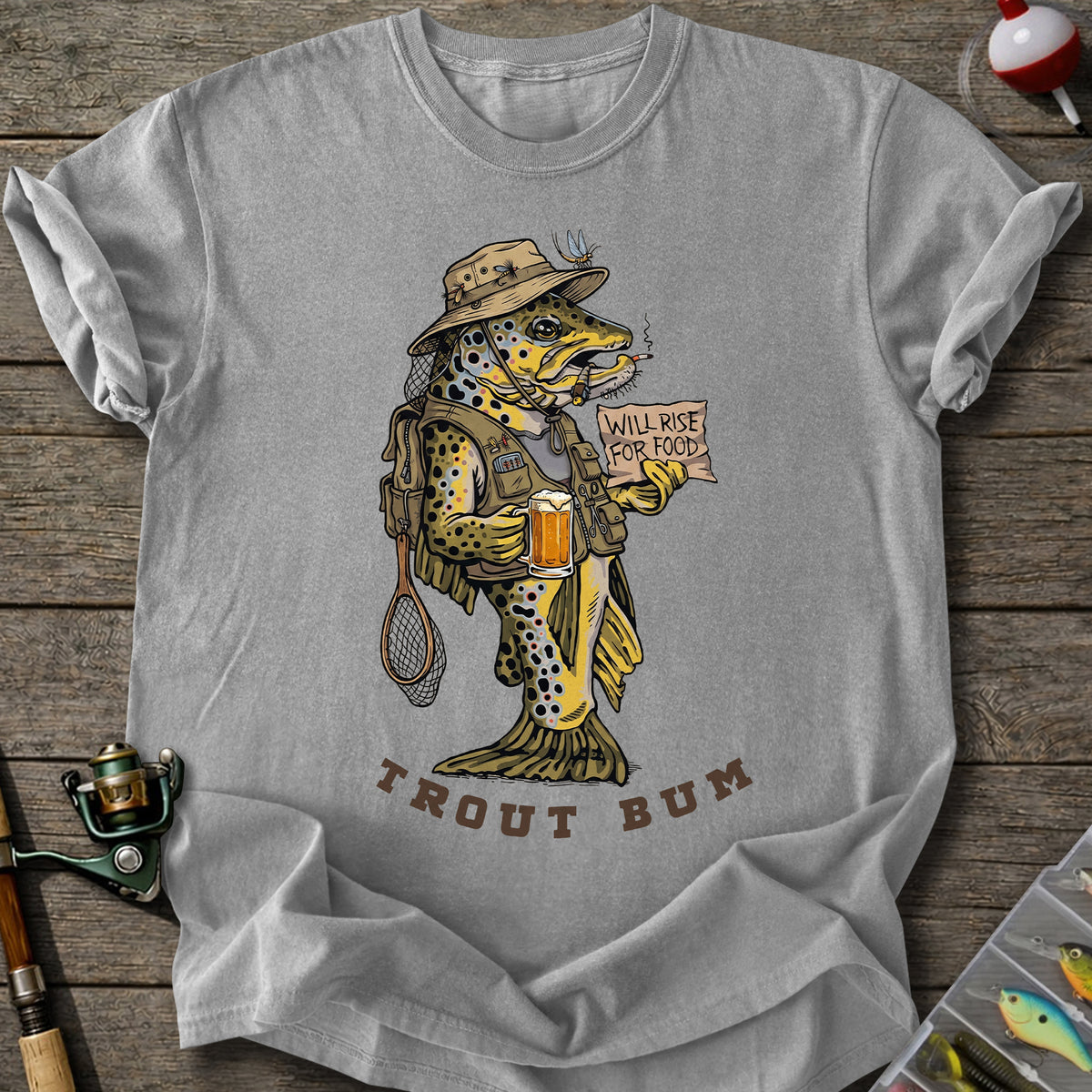 Trout Bum Fishing T-Shirt