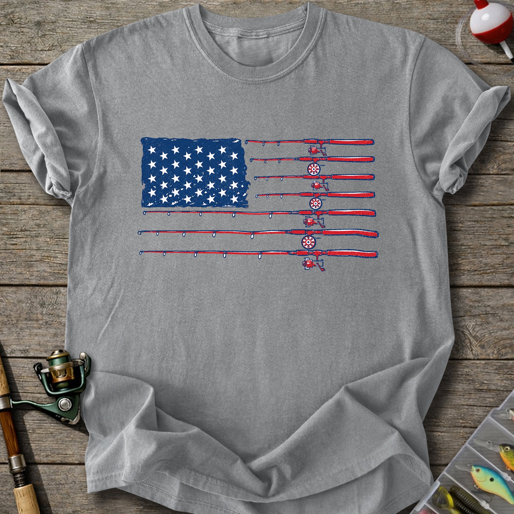 Fishing Flag Rods T-shirt