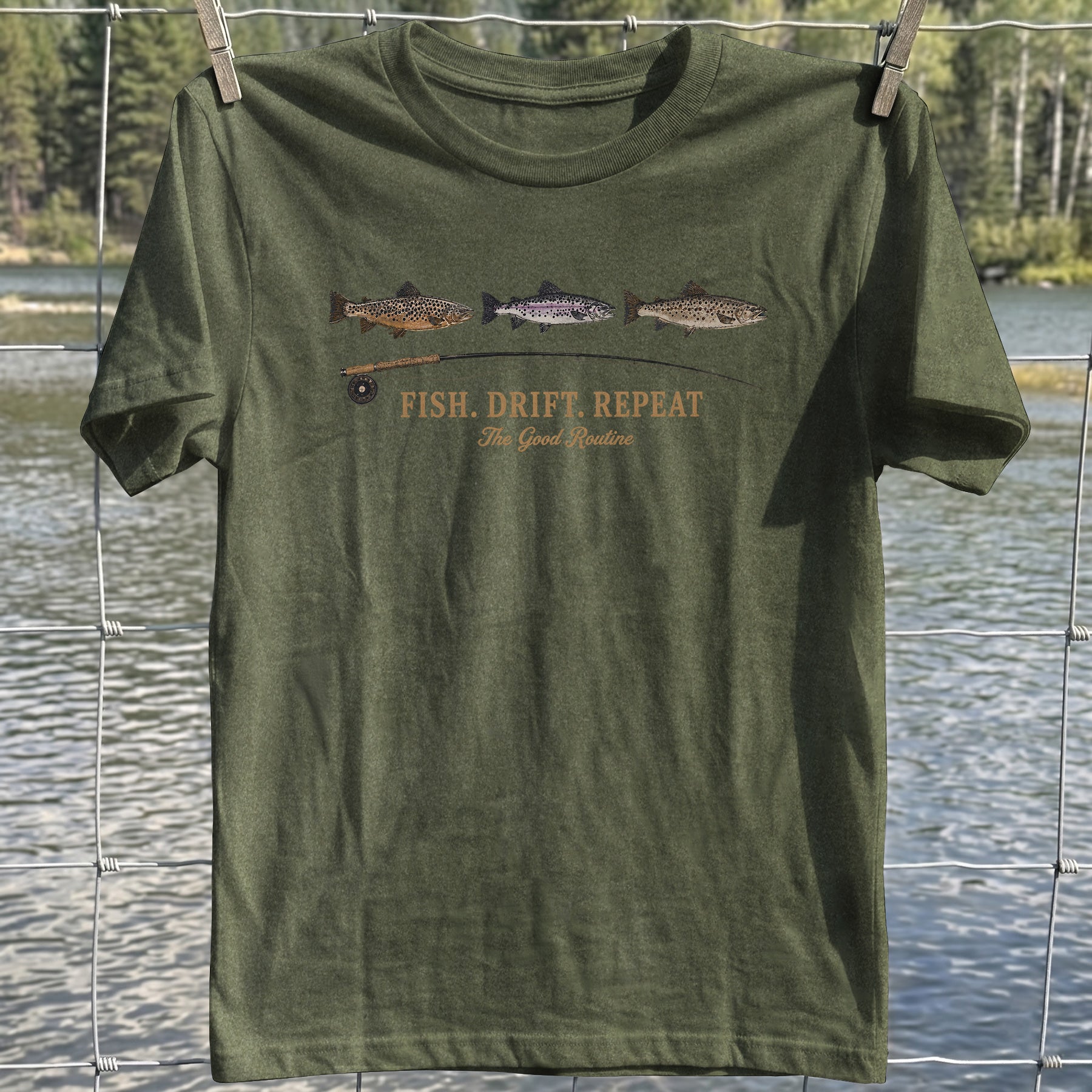 Fish Drift Repeat T-shirt