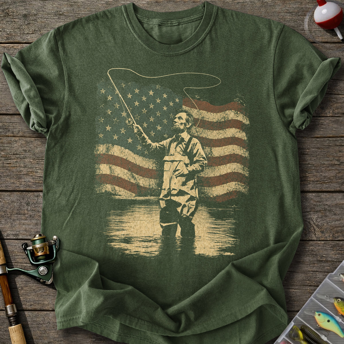 Patriotic Angler T-shirt