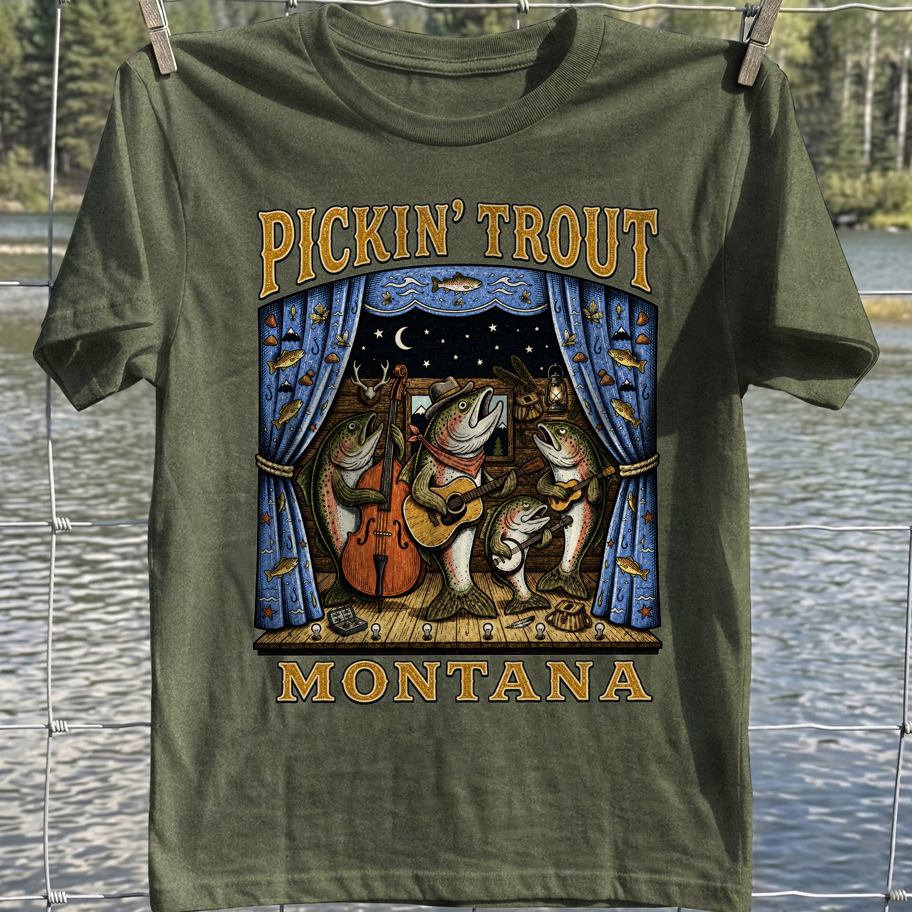 Pickin' Trout Montana T-Shirt