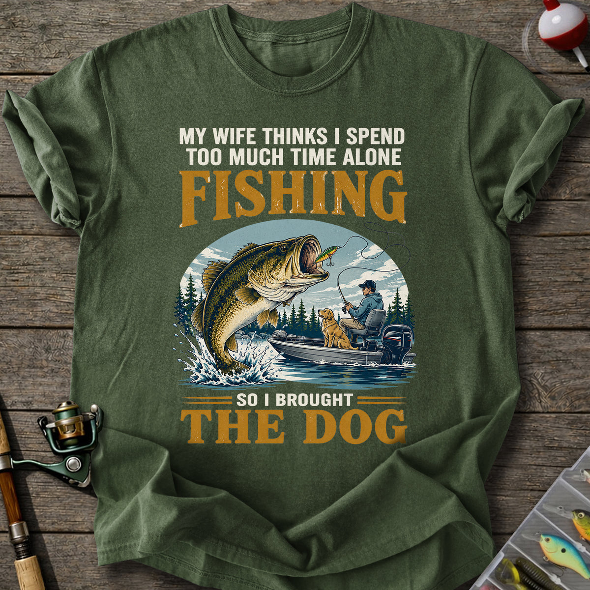 Fishing With My Dog T-Shirt