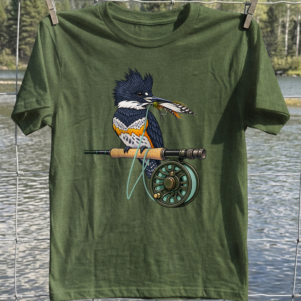 Kingfisher Fly Fishing T-Shirt