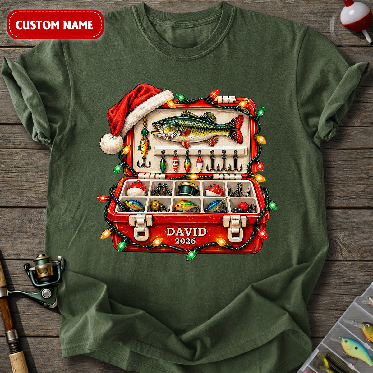 Christmas Tackle Box T-Shirt