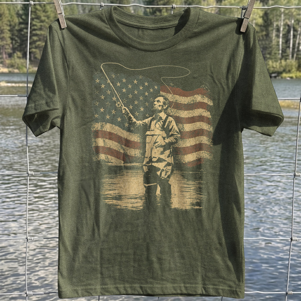 Patriotic Angler T-shirt