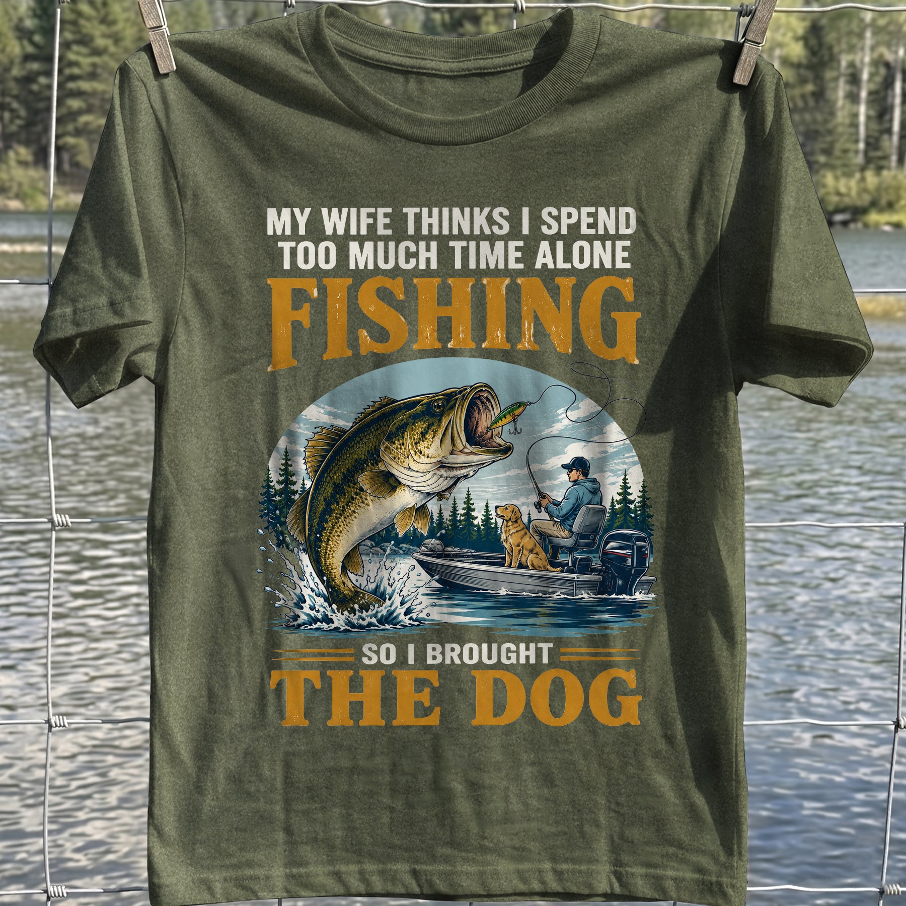 Fishing With My Dog T-Shirt
