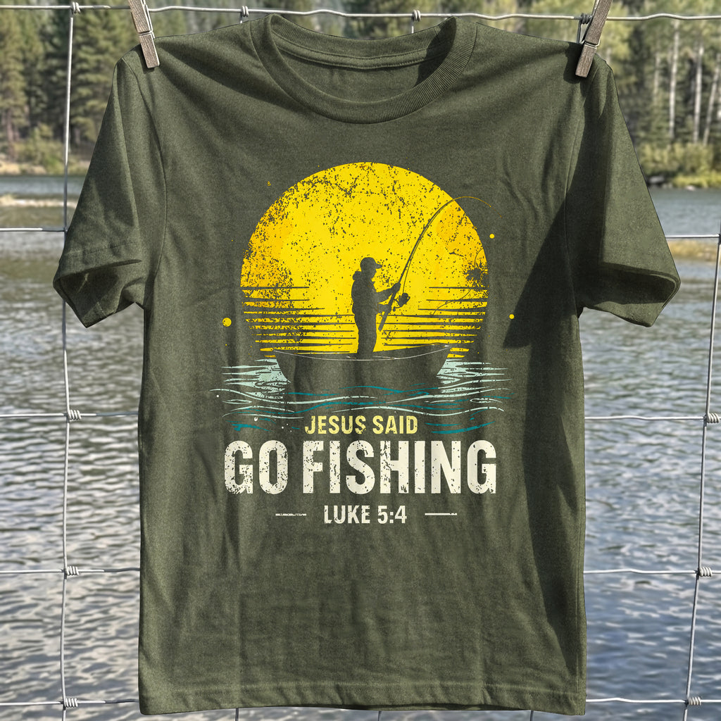 Jesus Go Fishing T-Shirt