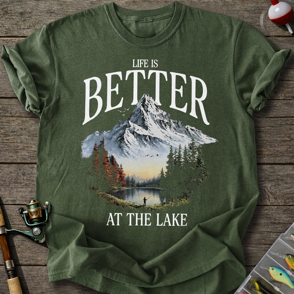 Mountain Lake Fishing T-Shirt
