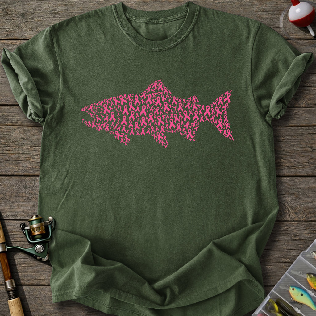 Ribbon Trout Fishing T-Shirt