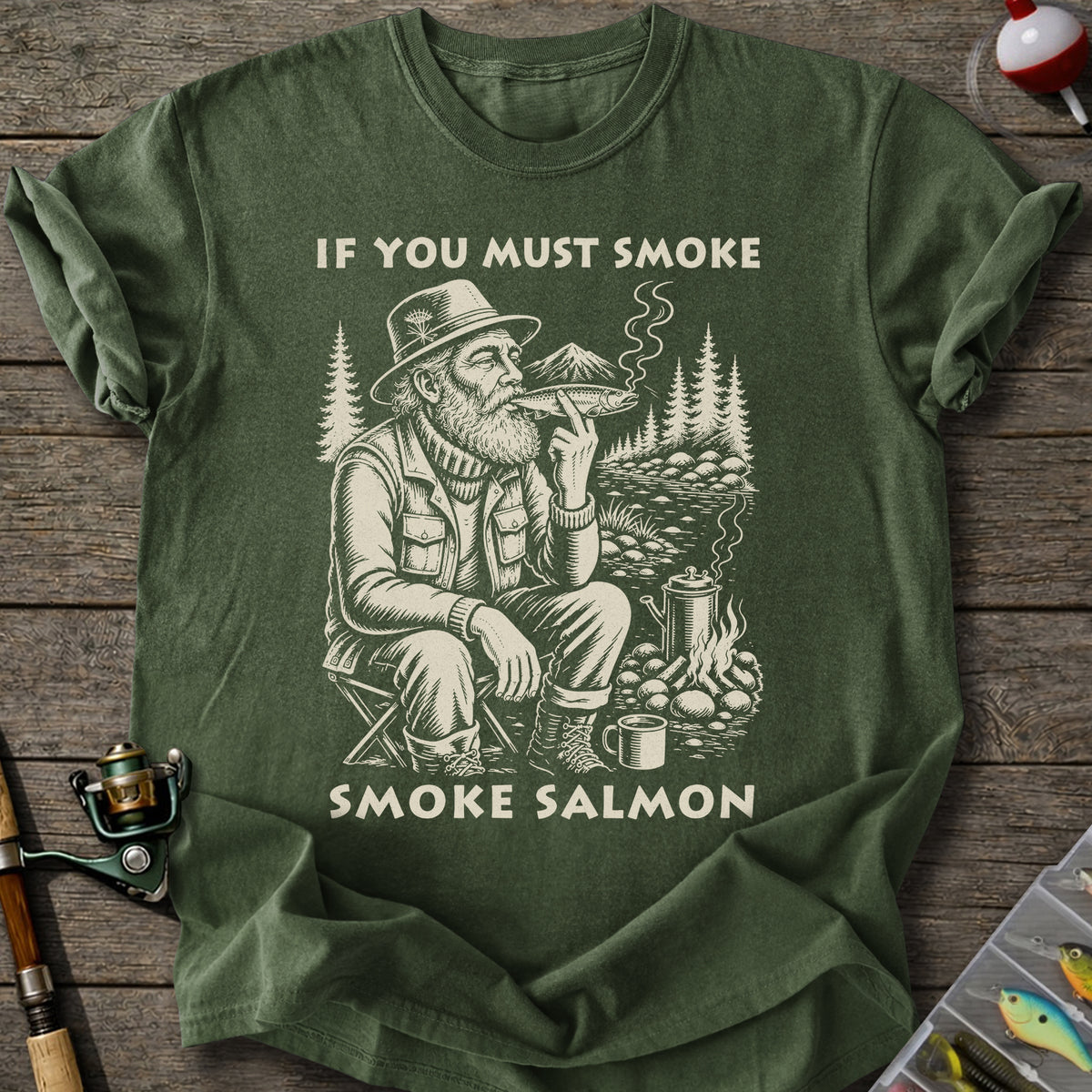 Smoking Salmon T-Shirt