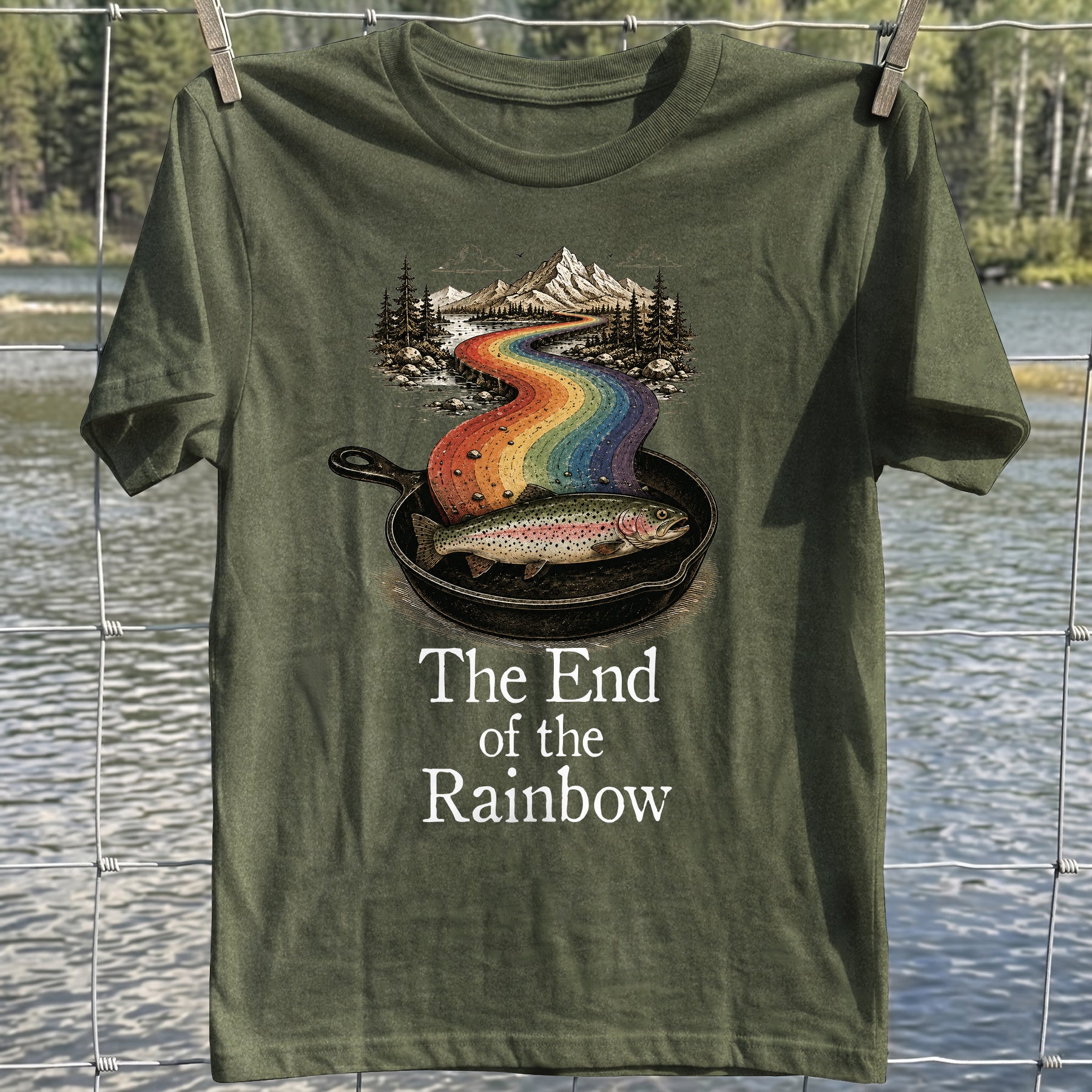 Rainbow Road Trout T-Shirt