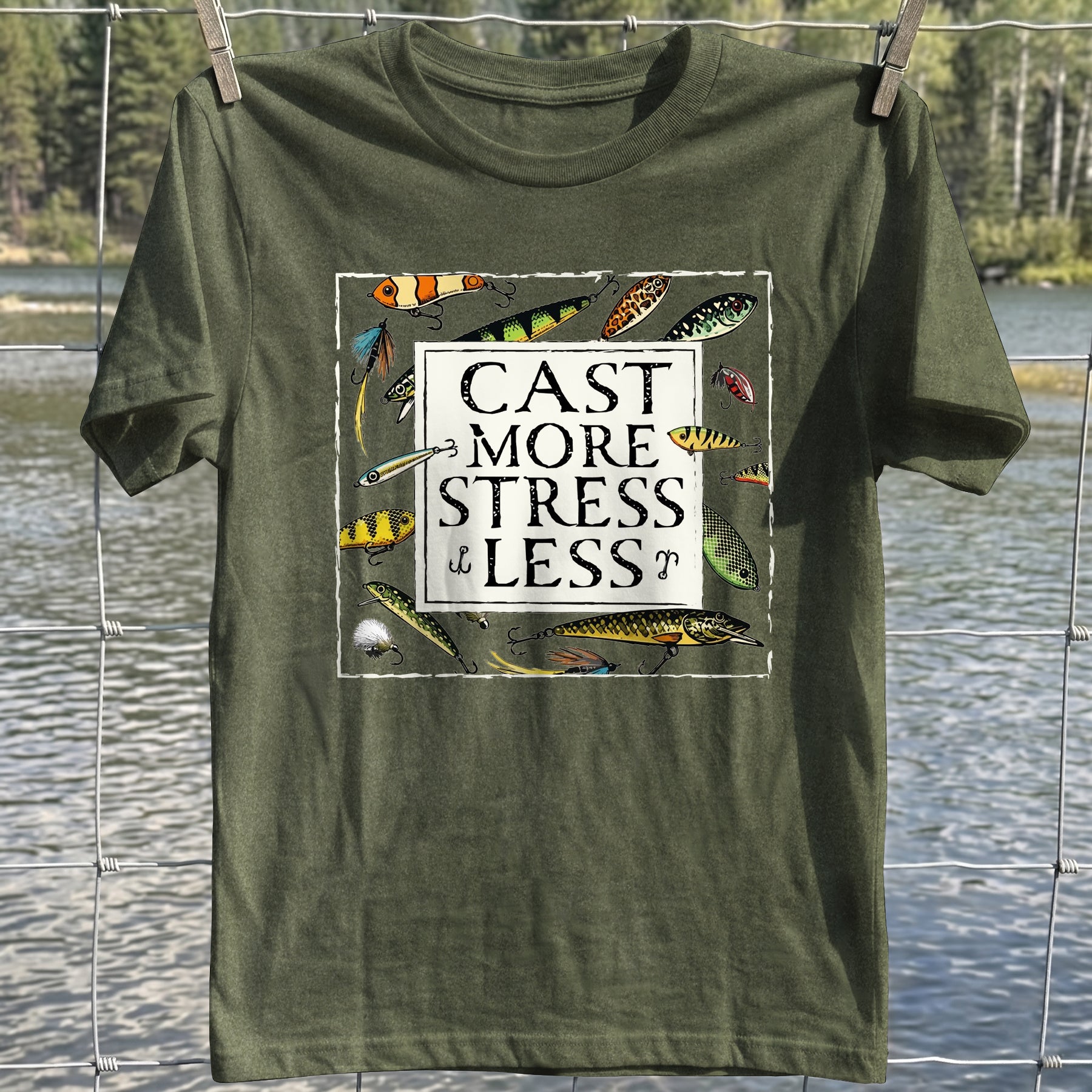 Cast More Stress Less T-Shirt