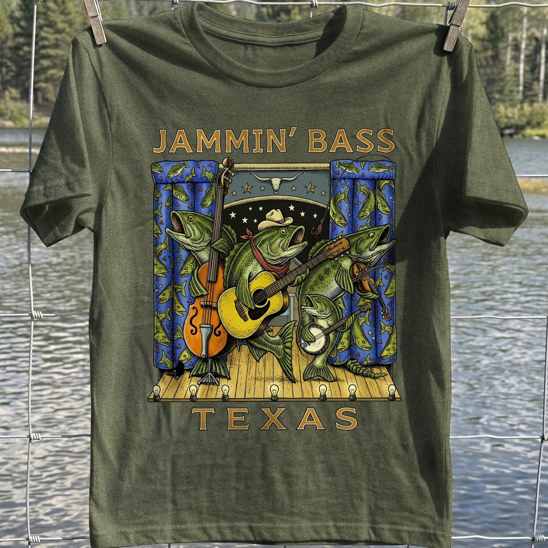 Jammin' Bass Texas T-Shirt