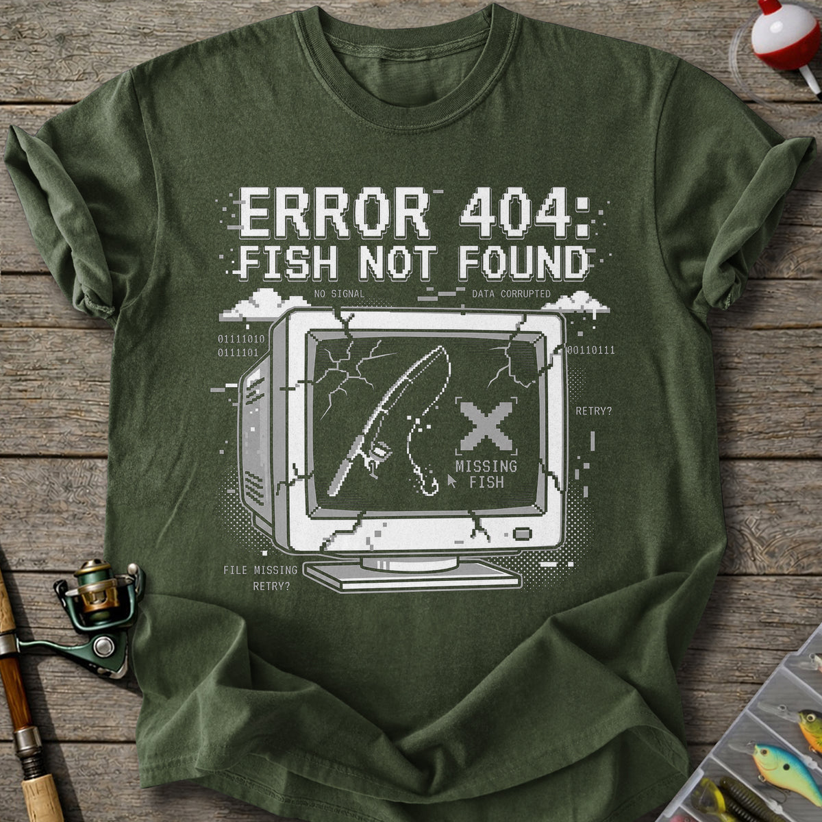 Error 404 Fish Not Found T-Shirt