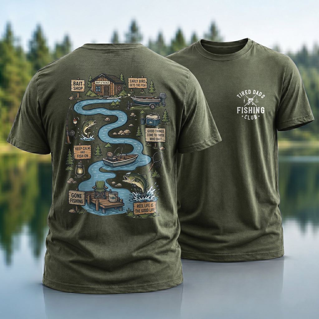Tired Dads Fishing T-Shirt