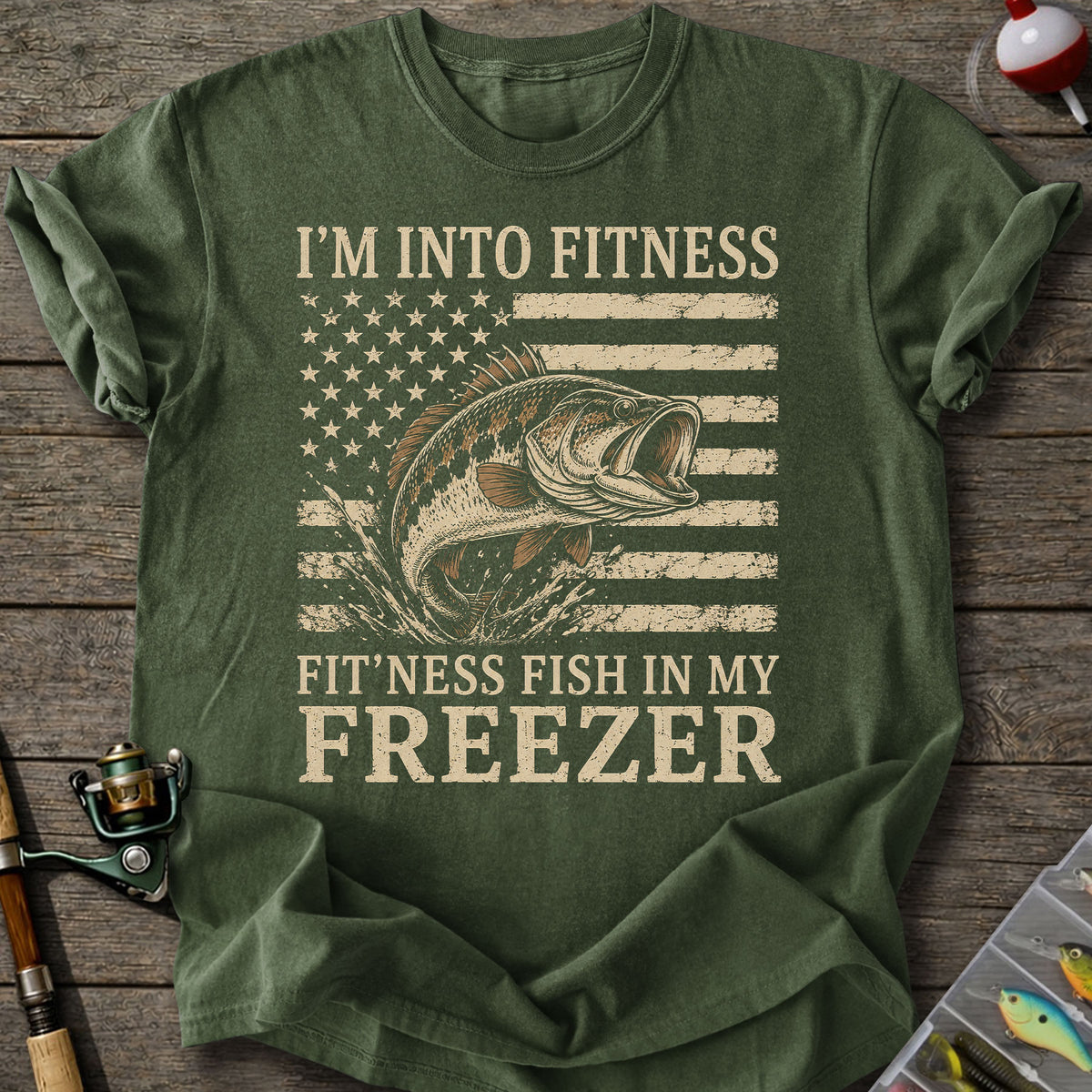 Fitness Fish Freezer T-Shirt