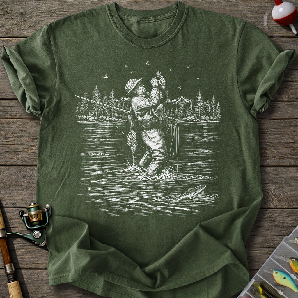 River Fly Fishing T-Shirt