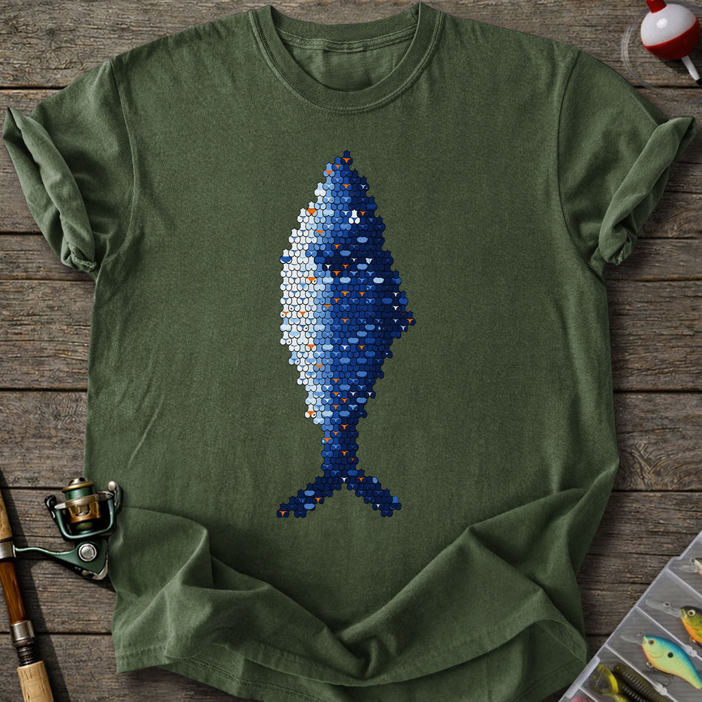 Blue Scale Fish T-Shirt
