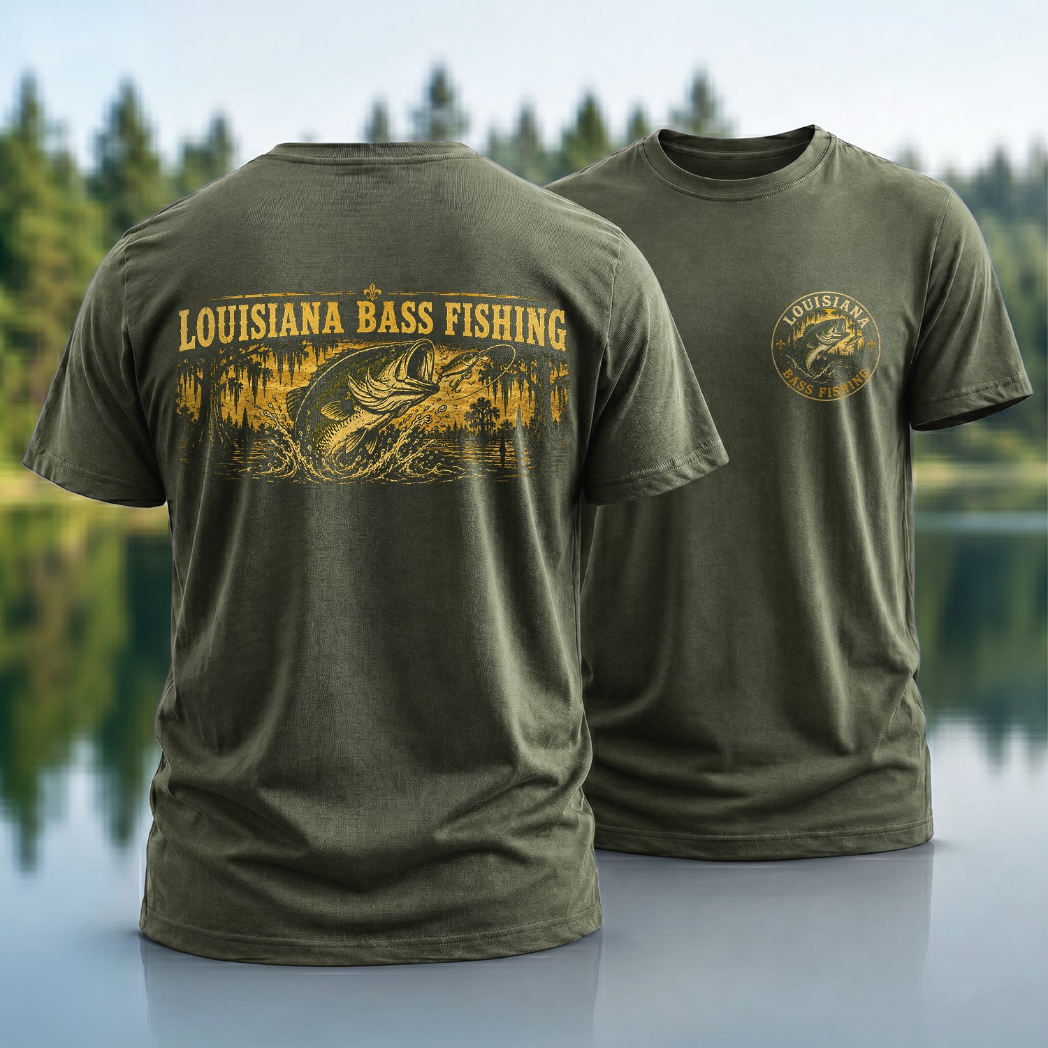 Louisiana Bass Fishing T-shirt
