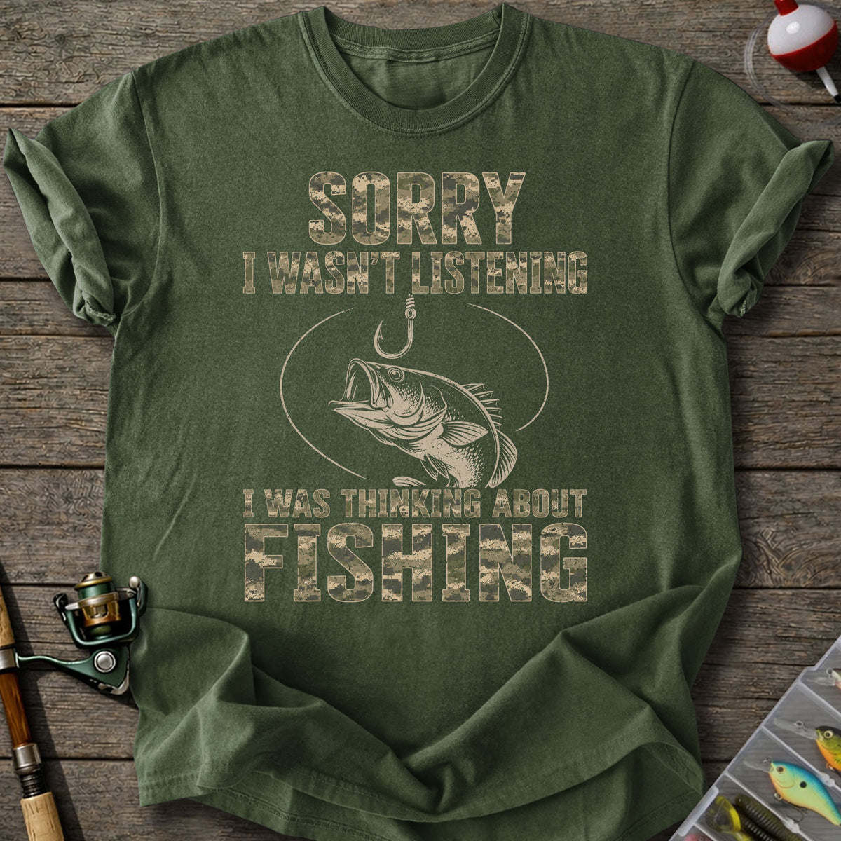 Thinking Fishing T-shirt