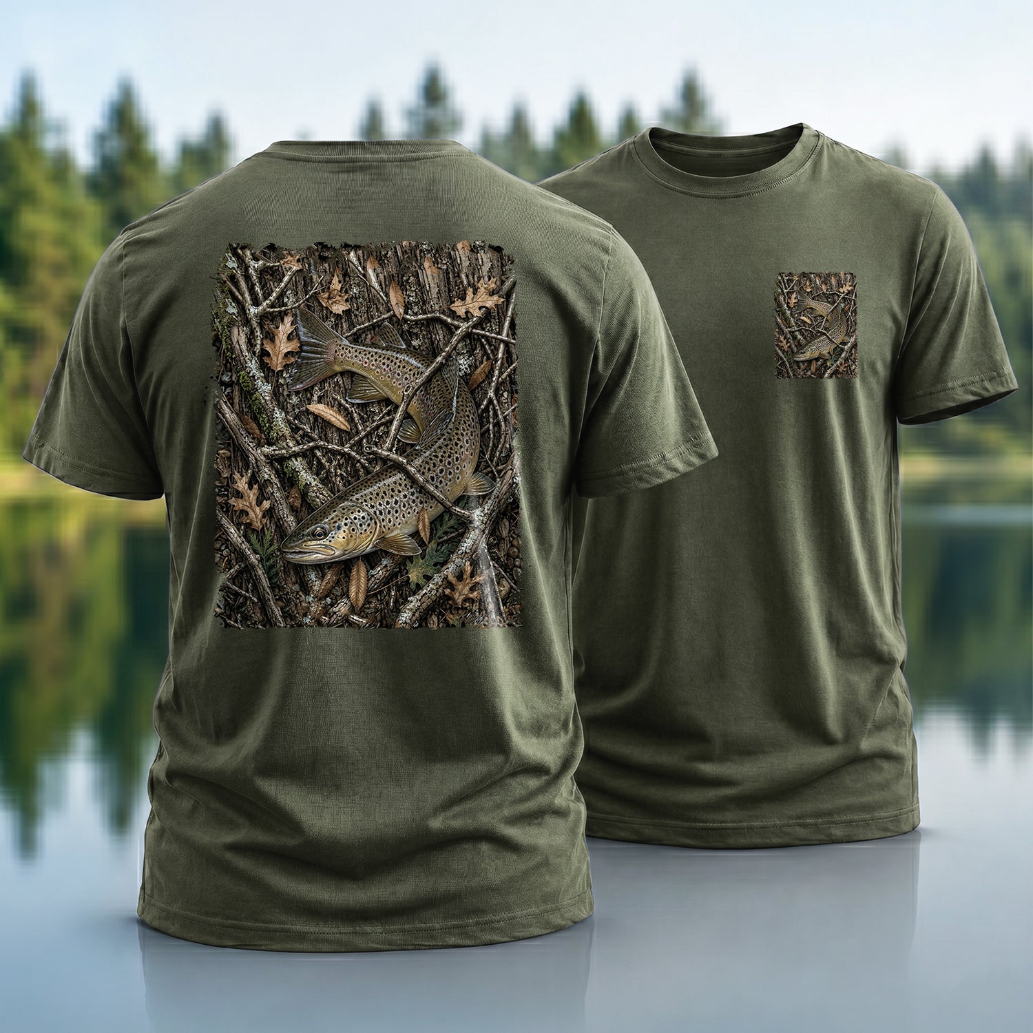 Trout Camouflage T-Shirt